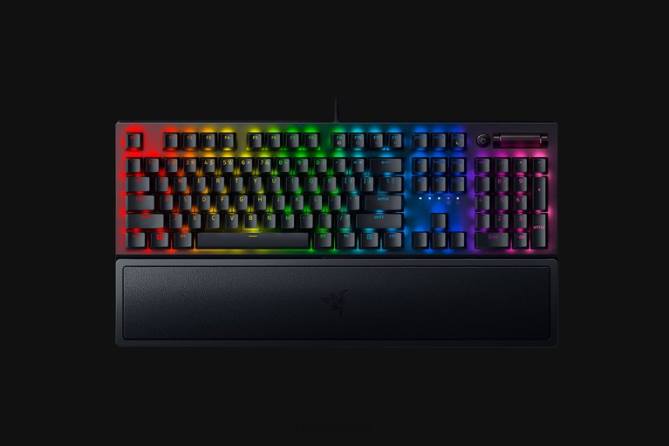Schwarz Tastatur FB2L61 blackwidow v3 – gelber Schalter – uns Razer