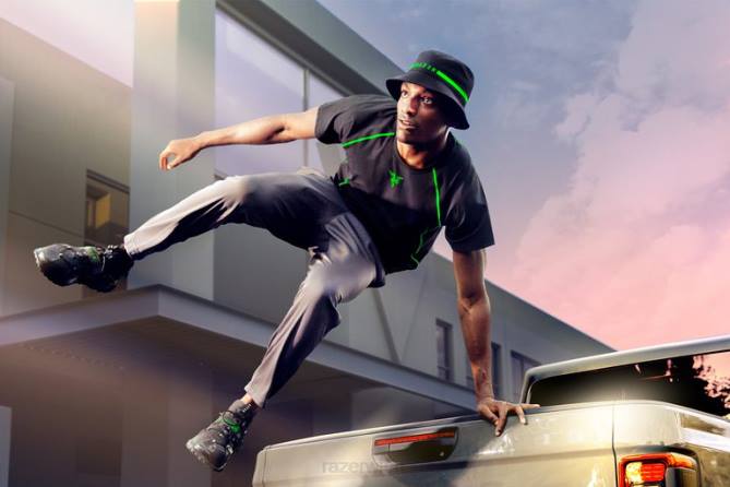 eine Farbe Bekleidung FB2L194 Athleisure - Instinkt-T-Shirt Razer