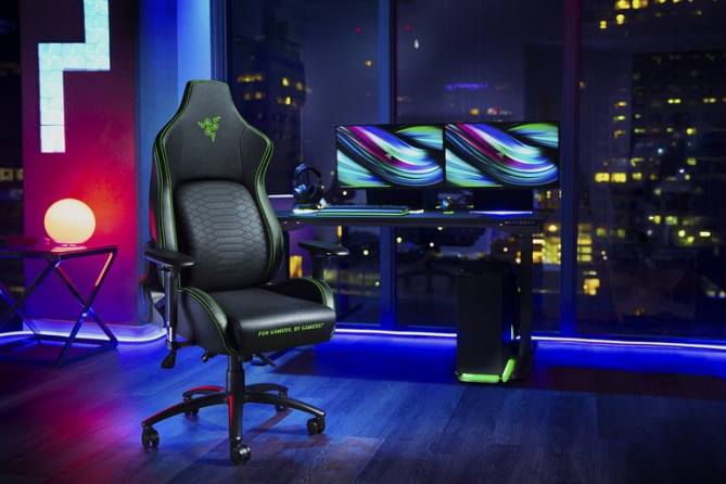 Schwarz Gaming-Stuhl FB2L136 iskur Razer